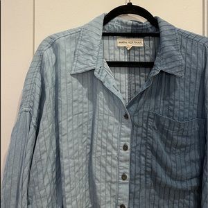 MARA HOFFMAN two toned button down